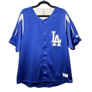 Los Angeles Dodgers Blue White LA Baseball Jersey True Fan Adult‎ Large